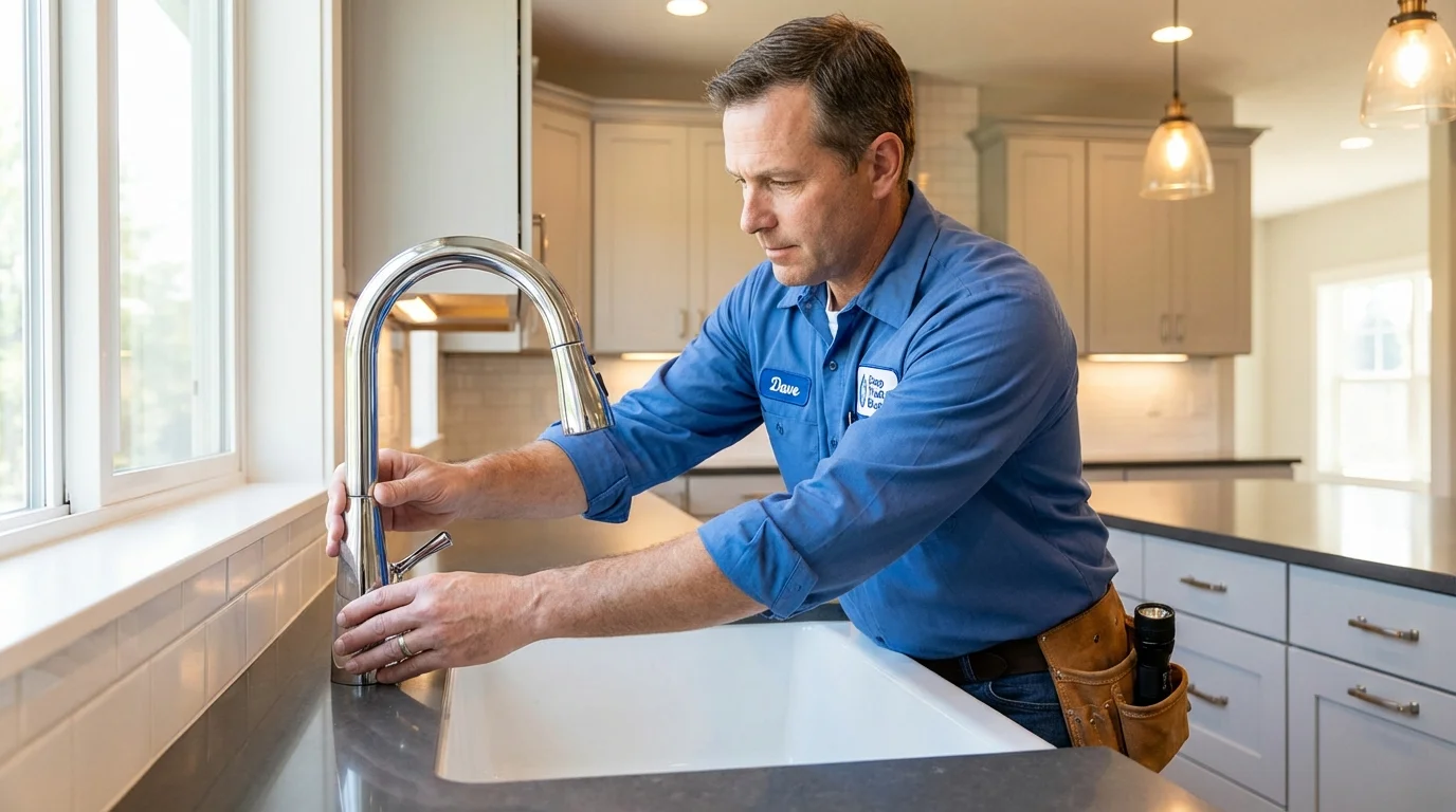 Kitchen faucet installation by Johns Plumbing LLC in Fort Walton Beach